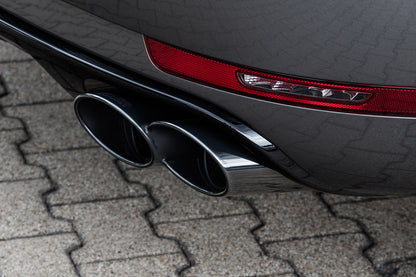 TECHART Exhaust Tail Pipes, glossy chrome for Macan S / Turbo