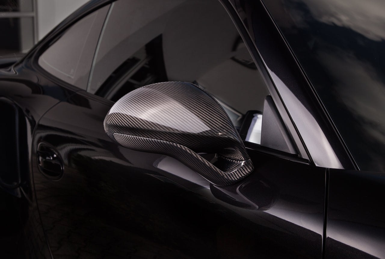 TECHART Side Mirror Base (L/R) Carbon "glossy" Sport Design for 991/ 981