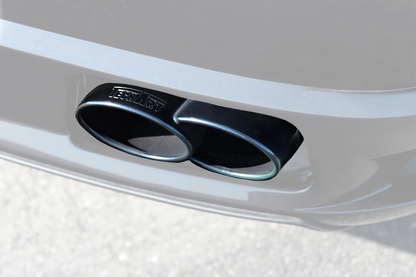 TECHART Exhaust Tail Pipes, black chrome for 997 Carrera w. Porsche valve exhaust from MY09