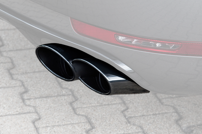 TECHART Exhaust Tail Pipes, glossy chrome for Macan S / Turbo