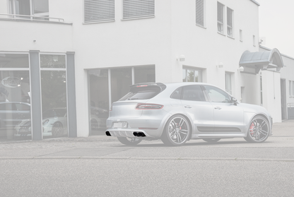 TECHART Exhaust Tail Pipes, glossy chrome for Macan S / Turbo