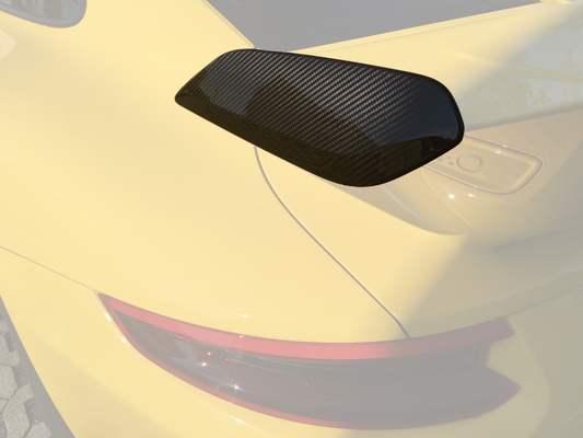 TECHART Rear Spoiler Panels Carbon "glossy" for 991.2 GT3 from MY17