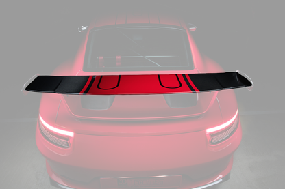 TECHART Rear Spoiler Profile Carbon "glossy" for 991.2 GT3 from MY17