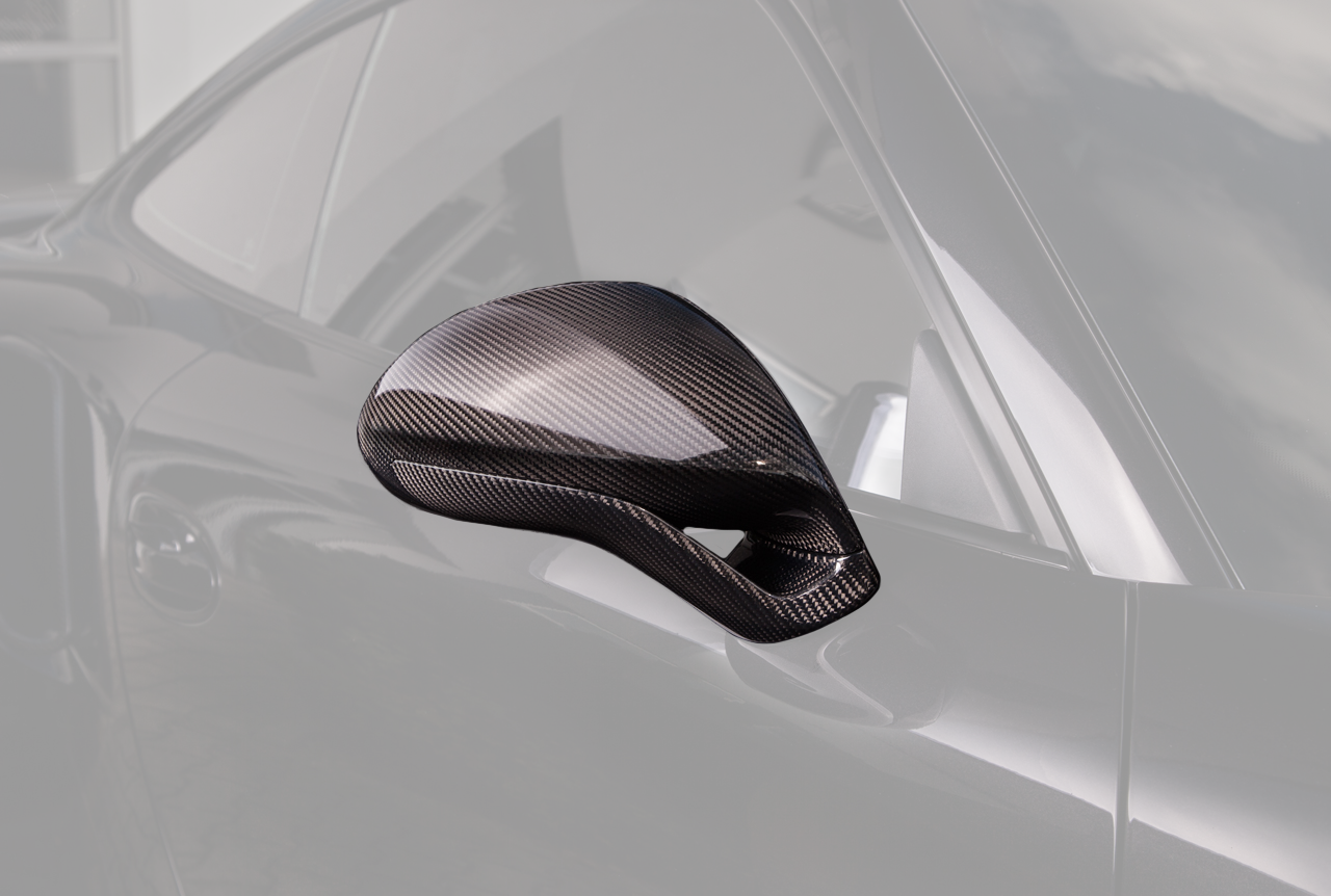 TECHART Side Mirror Kit (L/R) Carbon "glossy" Sport Design for 991 / 981